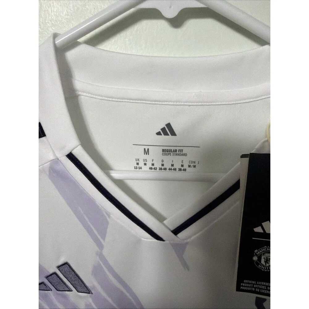 Manchester United 25/26 Licensed Away Jersey White Purple Men’s Medium NWT
